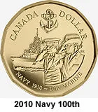 Canada Nickel 2010 $1 (Elizabeth II) 7gr .915