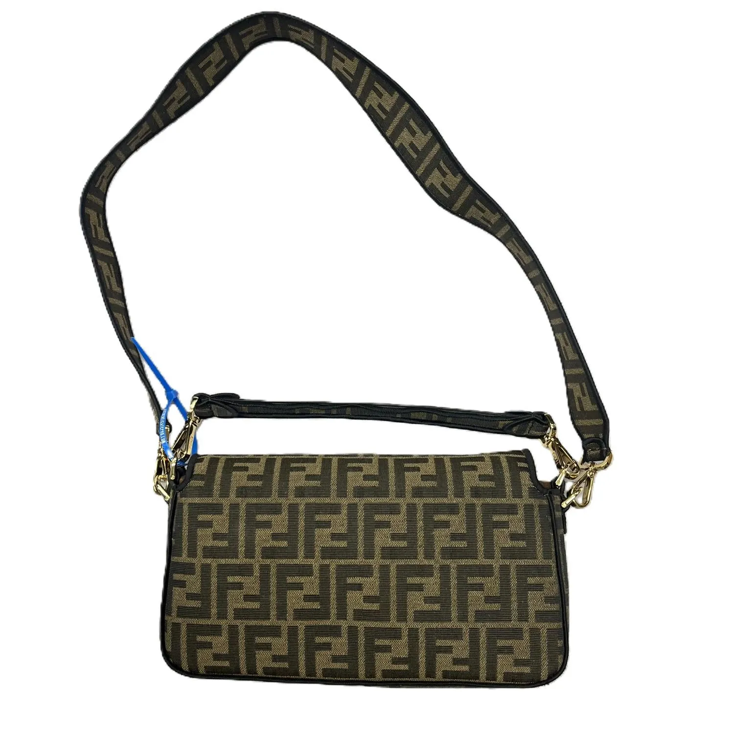 Canvas Baguette Bag In Brown