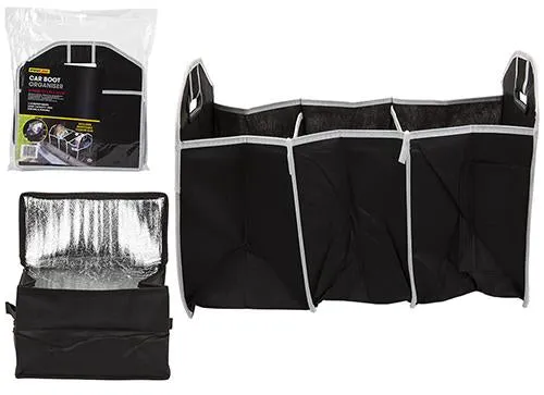 Car Boot Organiser With Removable Cooler Bag - Case of 12