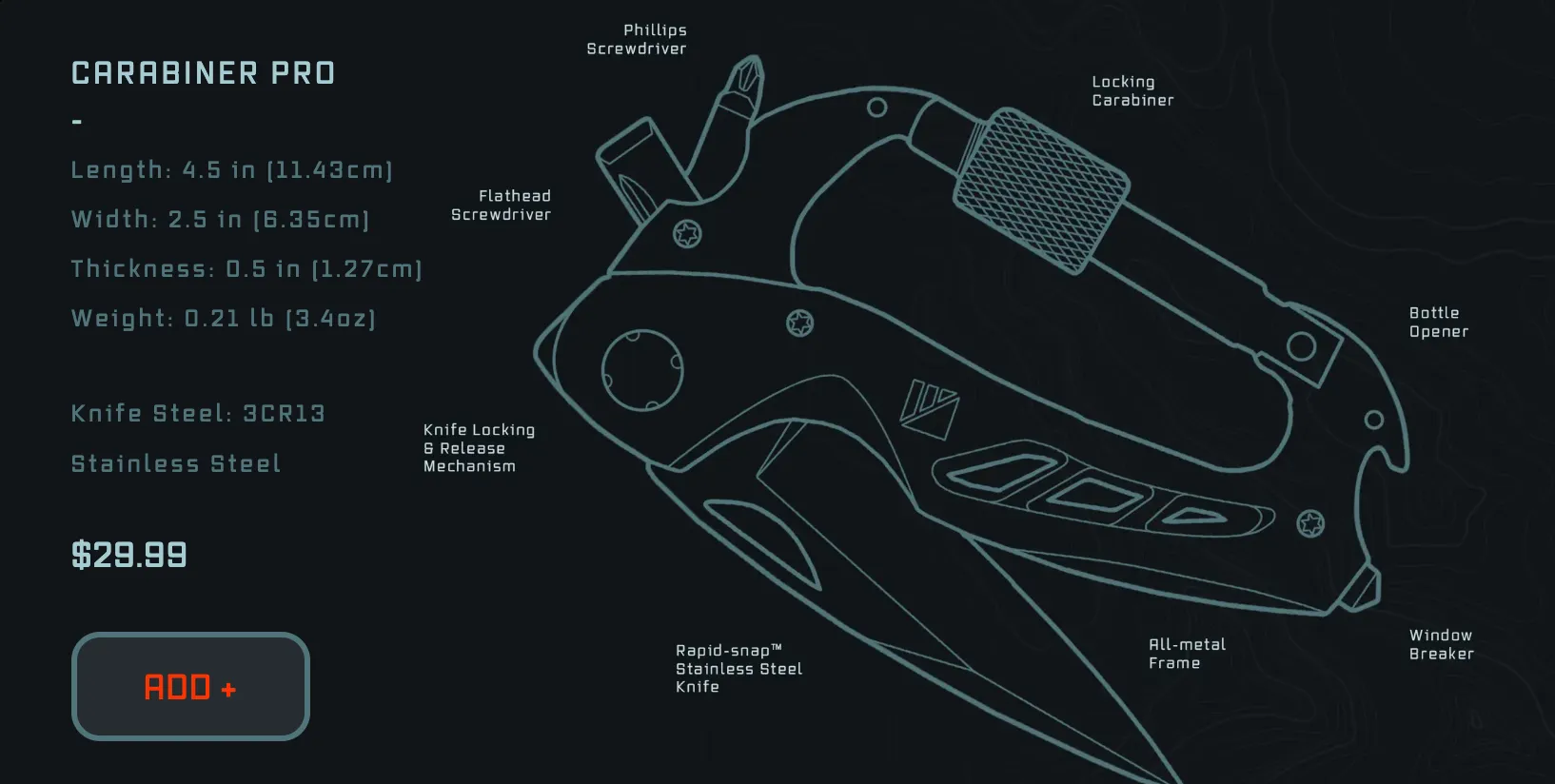 Carabiner Pro | Reltek Ready Gear