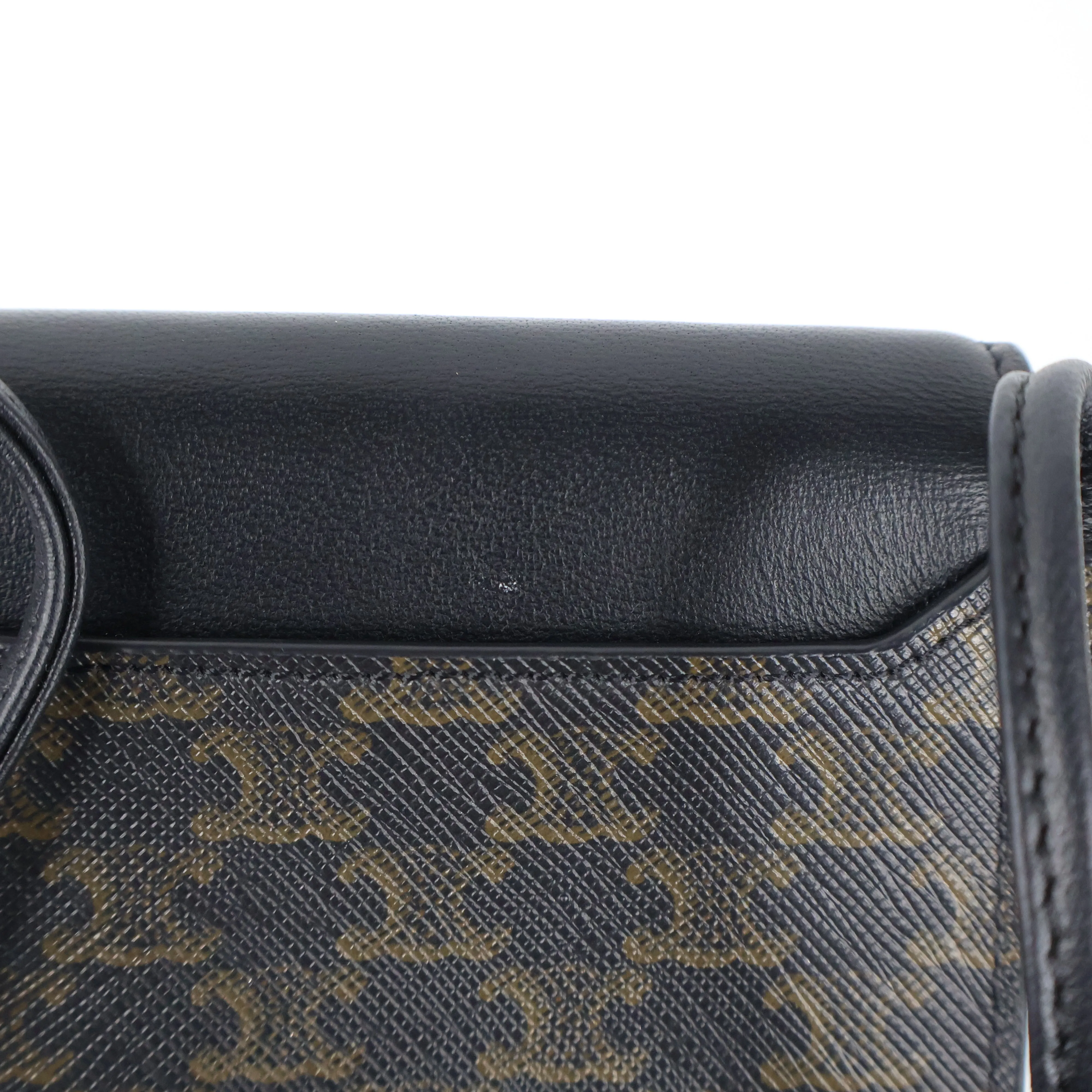 Celine Phone Holder Triomphe Black