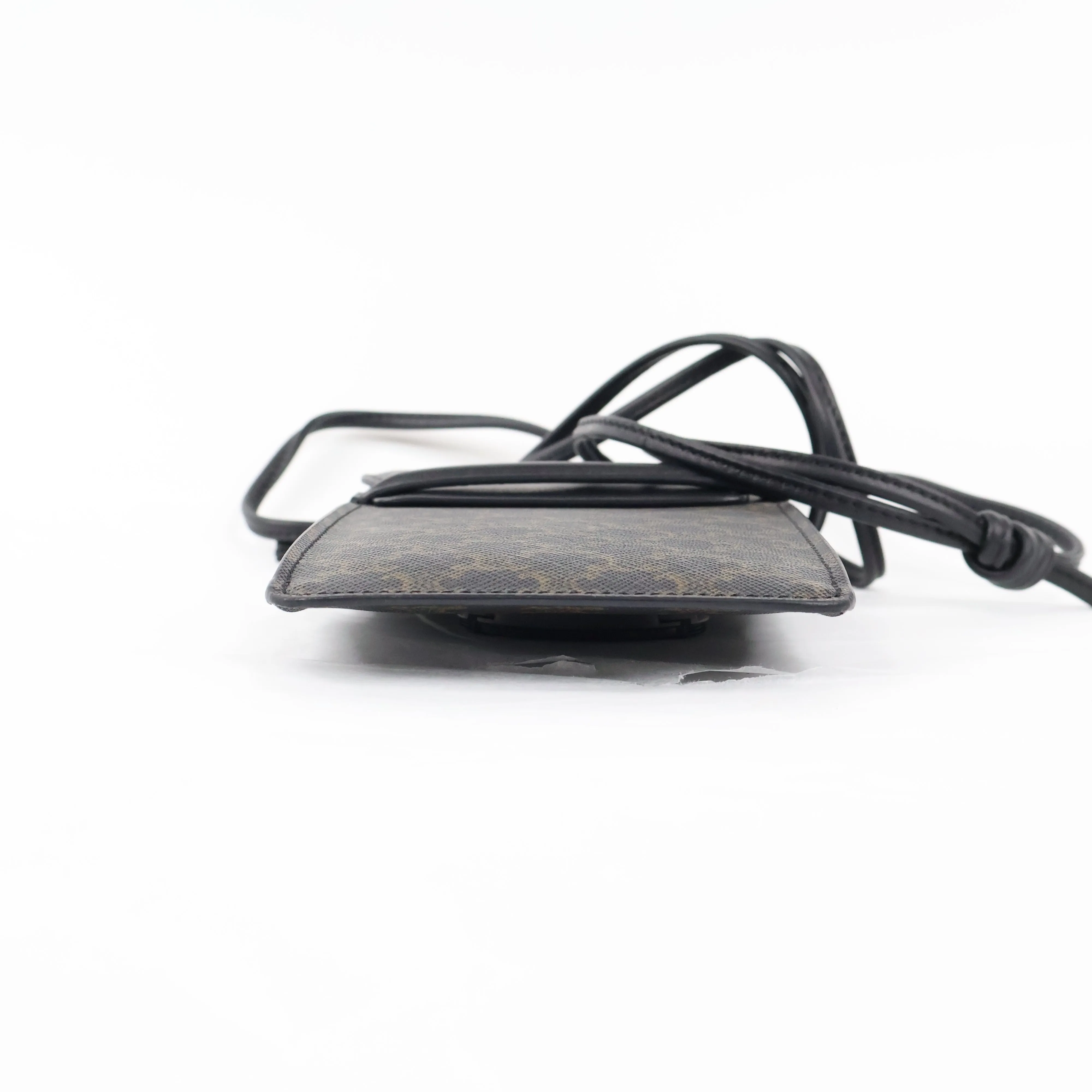 Celine Phone Holder Triomphe Black