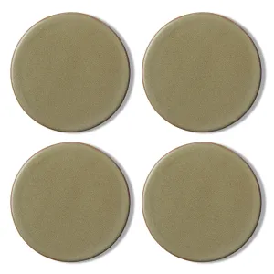 Ceramic Green Coaster Set of 4 10cm