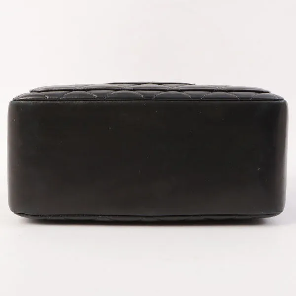 Chanel Around 2000 Made Cc Mark Stitch Top Handle Bag Mini Black