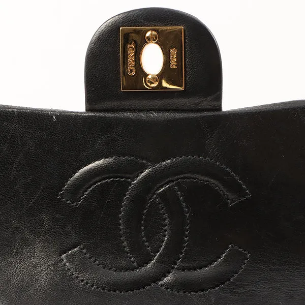 Chanel Around 2000 Made Classic Flap Chain Bag Mini Black