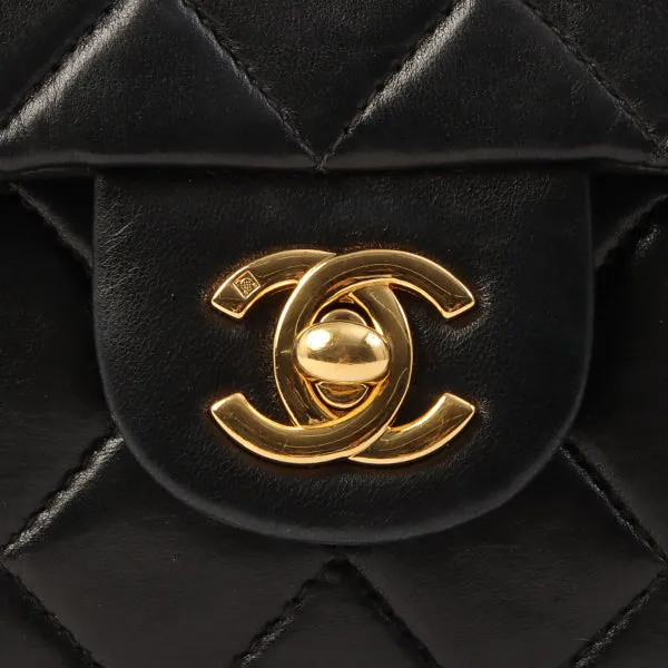 Chanel Around 2000 Made Classic Flap Chain Bag Mini Black