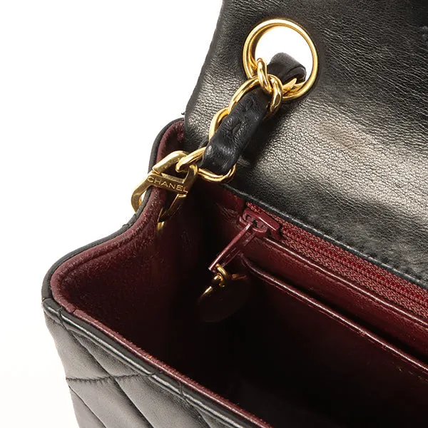 Chanel Around 2000 Made Classic Flap Chain Bag Mini Black