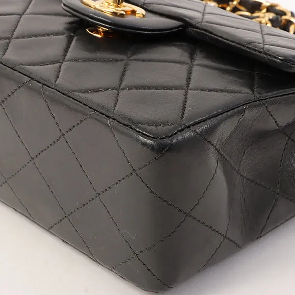 Chanel Around 2000 Made Classic Flap Chain Bag Mini Black