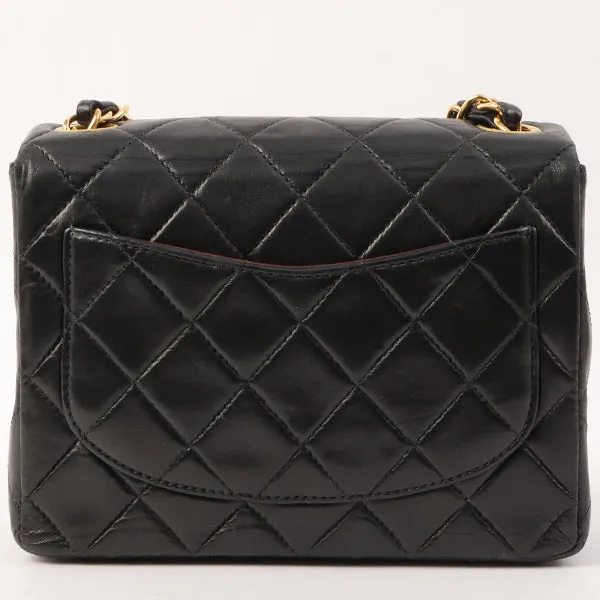 Chanel Around 2000 Made Classic Flap Chain Bag Mini Black