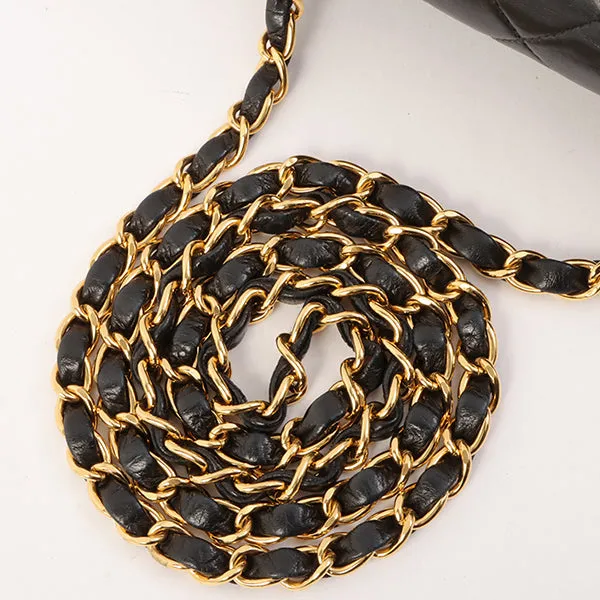 Chanel Around 2000 Made Classic Flap Chain Bag Mini Black