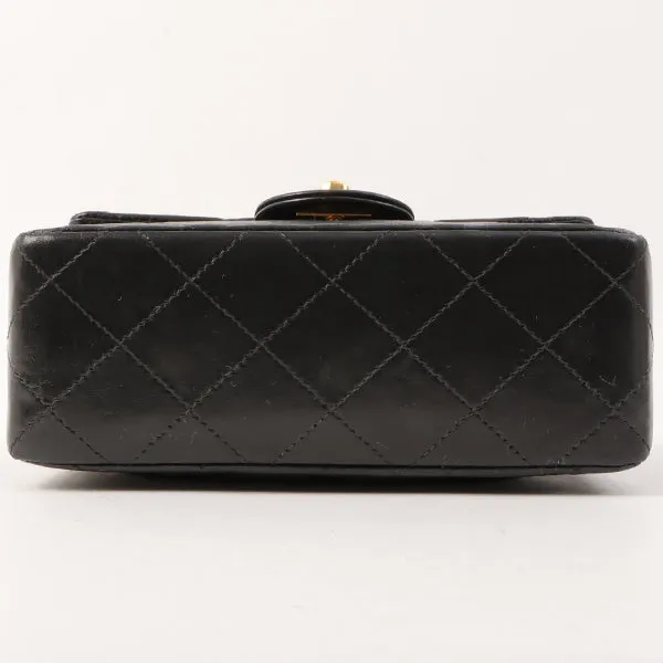 Chanel Around 2000 Made Classic Flap Chain Bag Mini Black