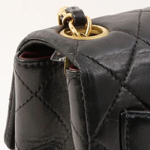 Chanel Around 2000 Made Classic Flap Chain Bag Mini Black