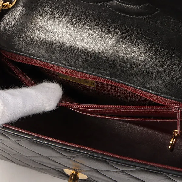 Chanel Around 2000 Made Classic Flap Chain Bag Mini Black