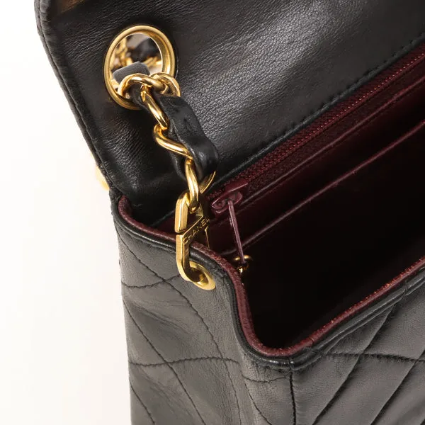 Chanel Around 2000 Made Classic Flap Chain Bag Mini Black