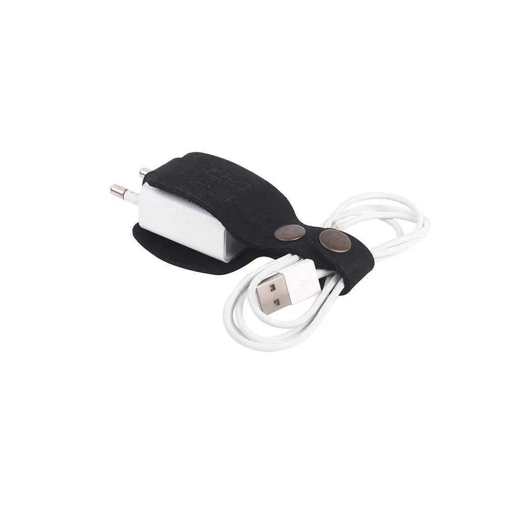Charger Wrap - Black Leather