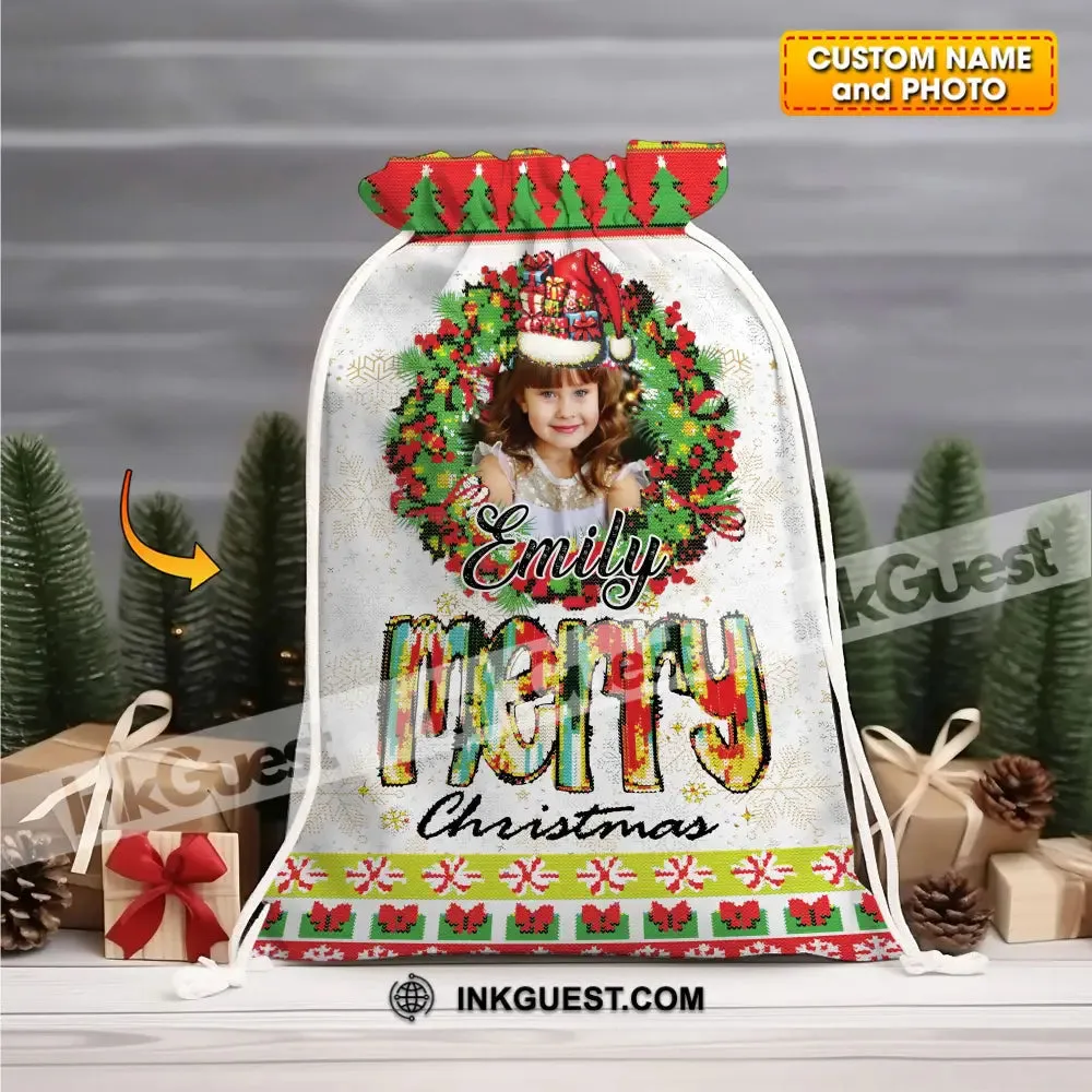 Christmas Classic Decor Bag Personalized Christmas String Bag