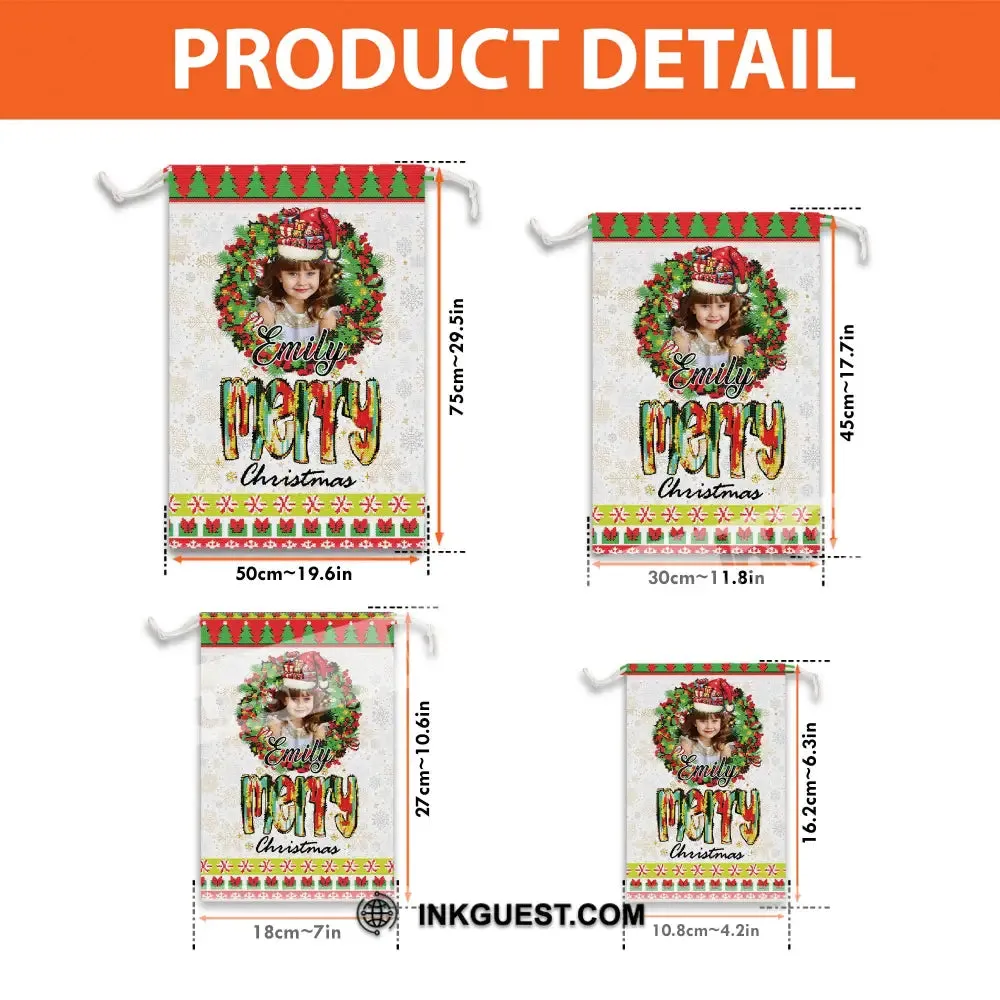 Christmas Classic Decor Bag Personalized Christmas String Bag