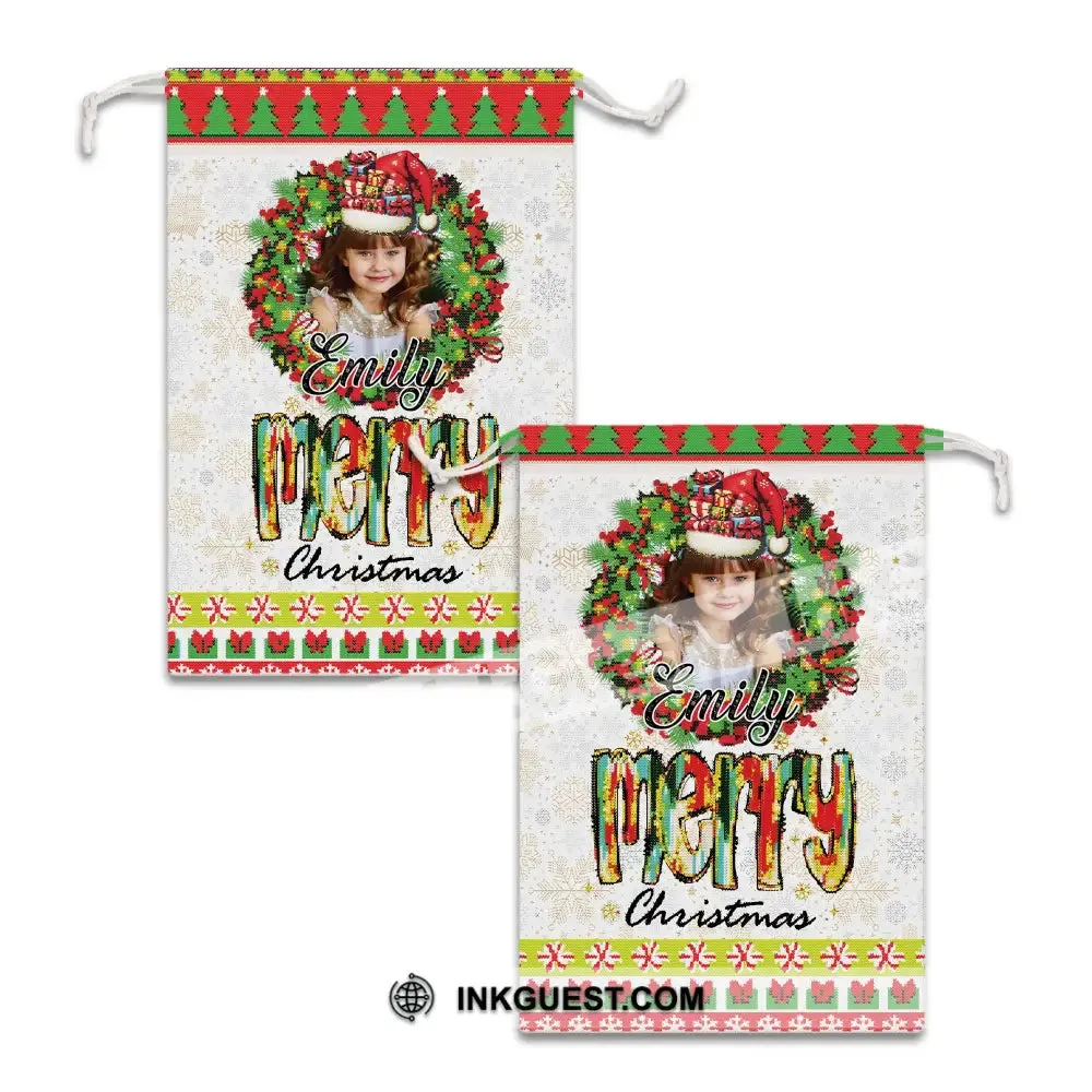 Christmas Classic Decor Bag Personalized Christmas String Bag