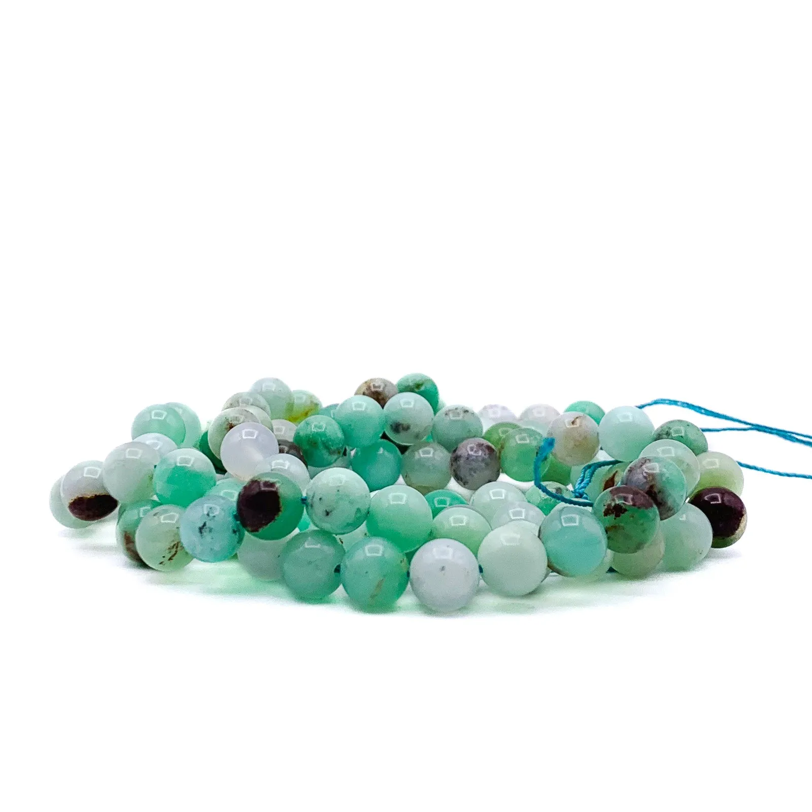 Chrysoprase 8.5mm Smooth Rounds Bead Strand