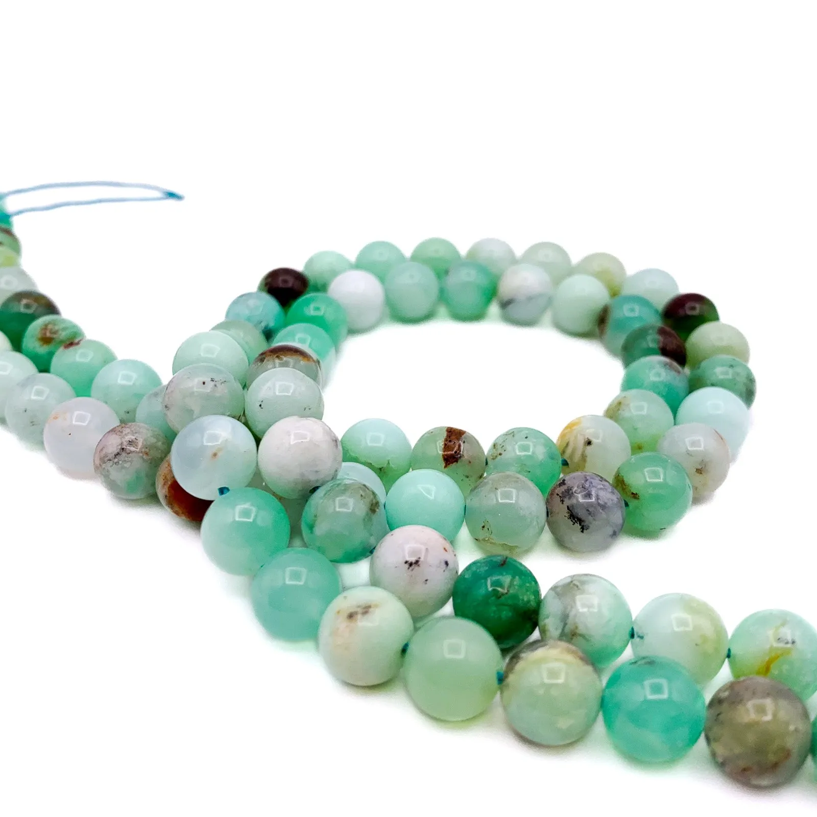 Chrysoprase 8.5mm Smooth Rounds Bead Strand