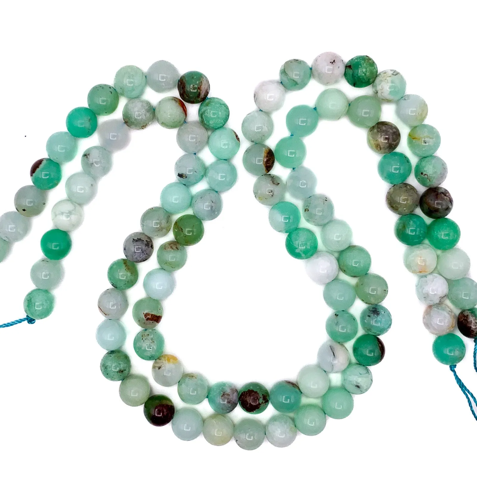 Chrysoprase 8.5mm Smooth Rounds Bead Strand