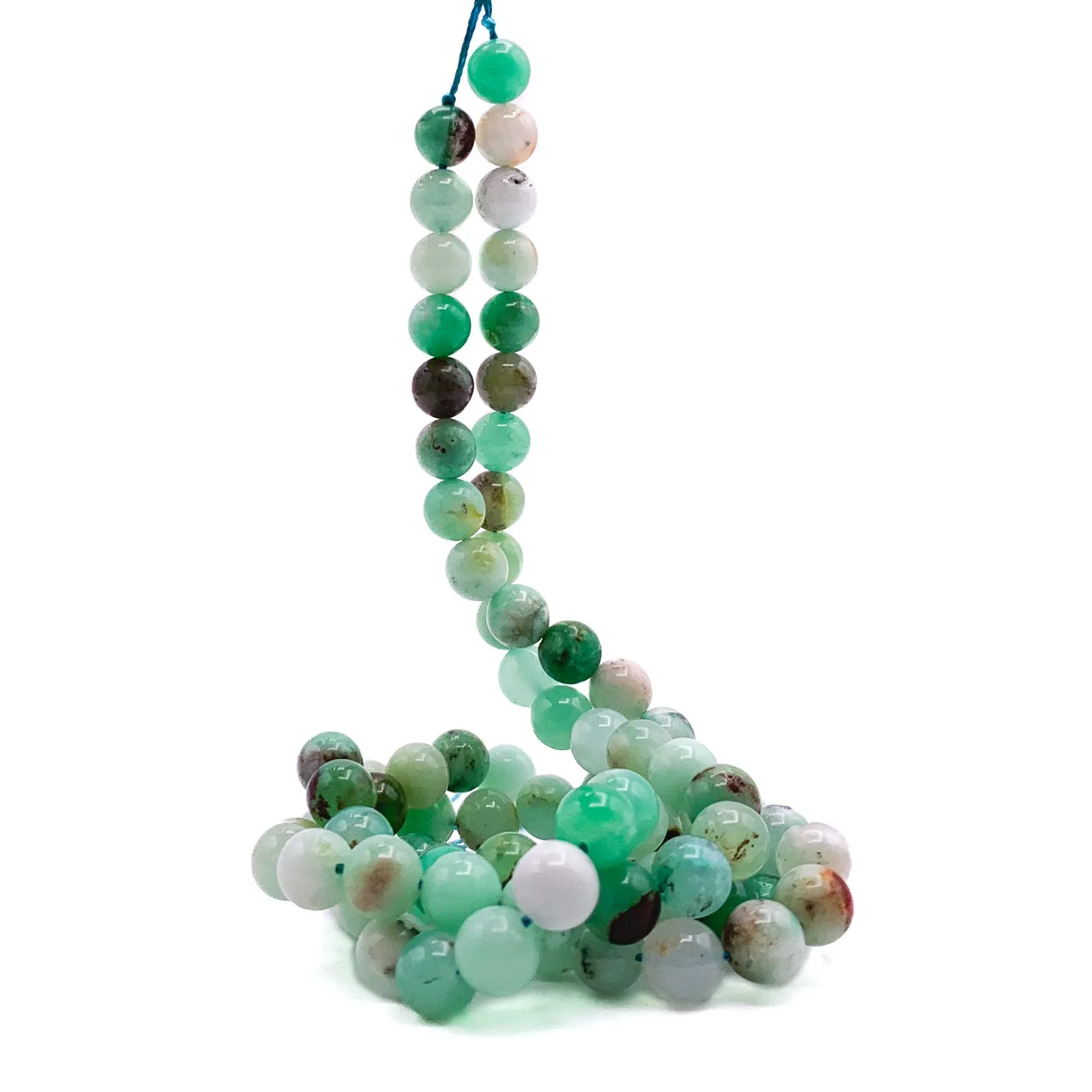 Chrysoprase 8.5mm Smooth Rounds Bead Strand