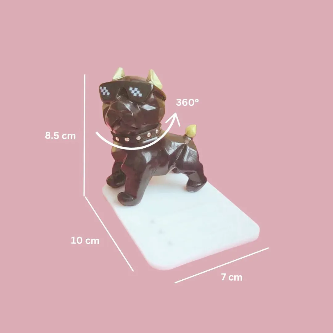 Cool Dog Phone Holder | Adjustable Head Dog Silicone Phone Stand