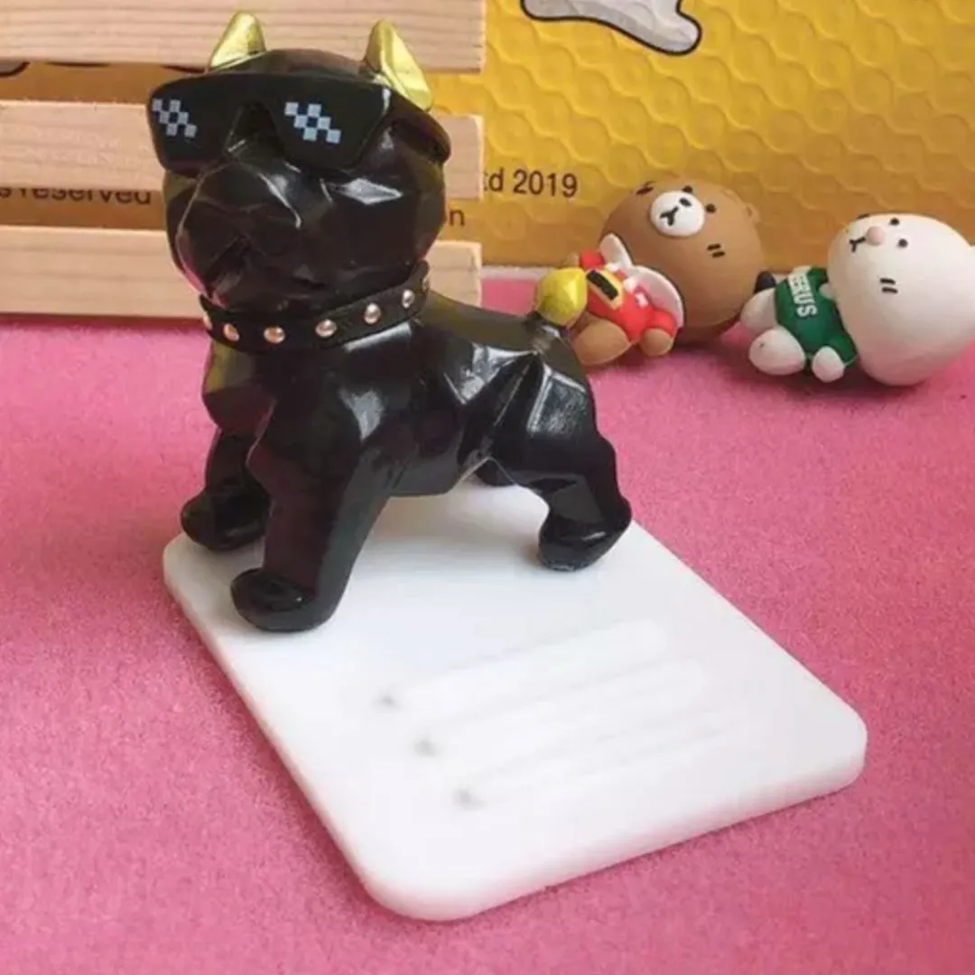 Cool Dog Phone Holder | Adjustable Head Dog Silicone Phone Stand