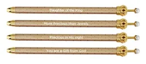 Crown Gold Polka Dot Pen