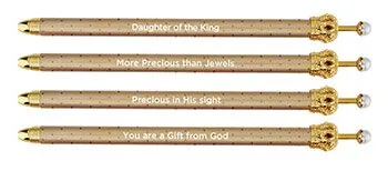 Crown Gold Polka Dot Pen