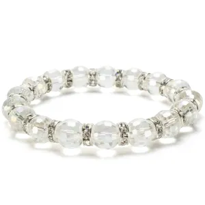 Crystal Aurore Boreale Gorgeous Glass Bracelet with Cubic Zirconia Crystals