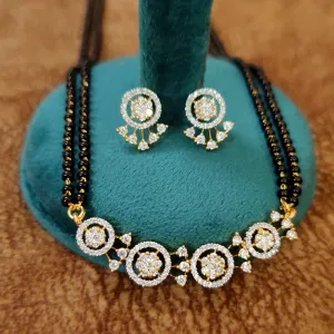 DIAMOND LOOK GORGEOUS GOLD PLATED MANGALSUTRA