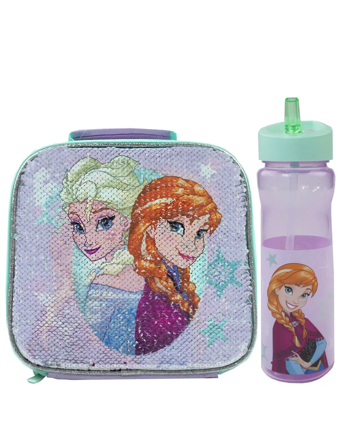 Disney Frozen Shimmer Sequin Lunchbag Set