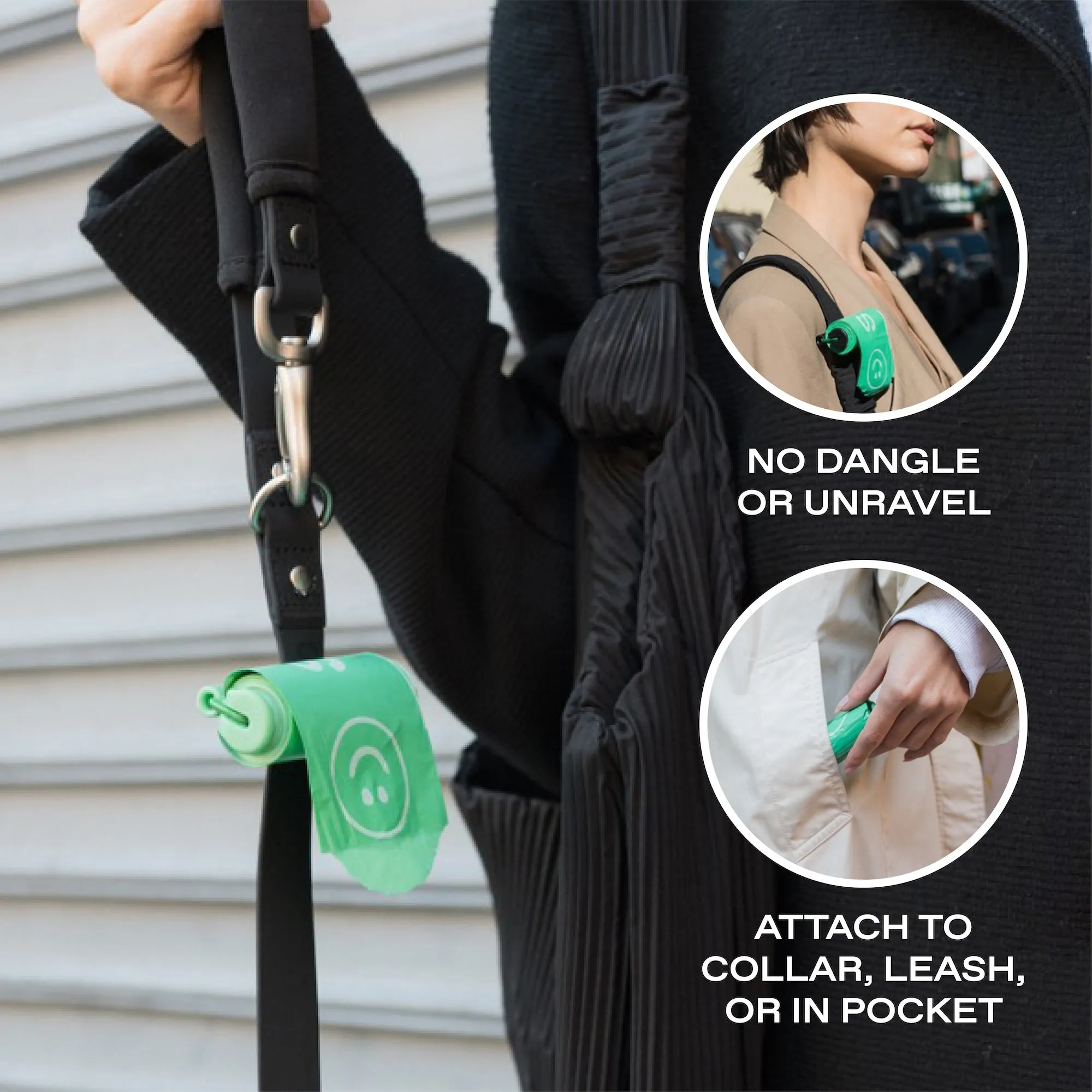 Dog Poop Bag Dispenser   15 Premium Poop Bags