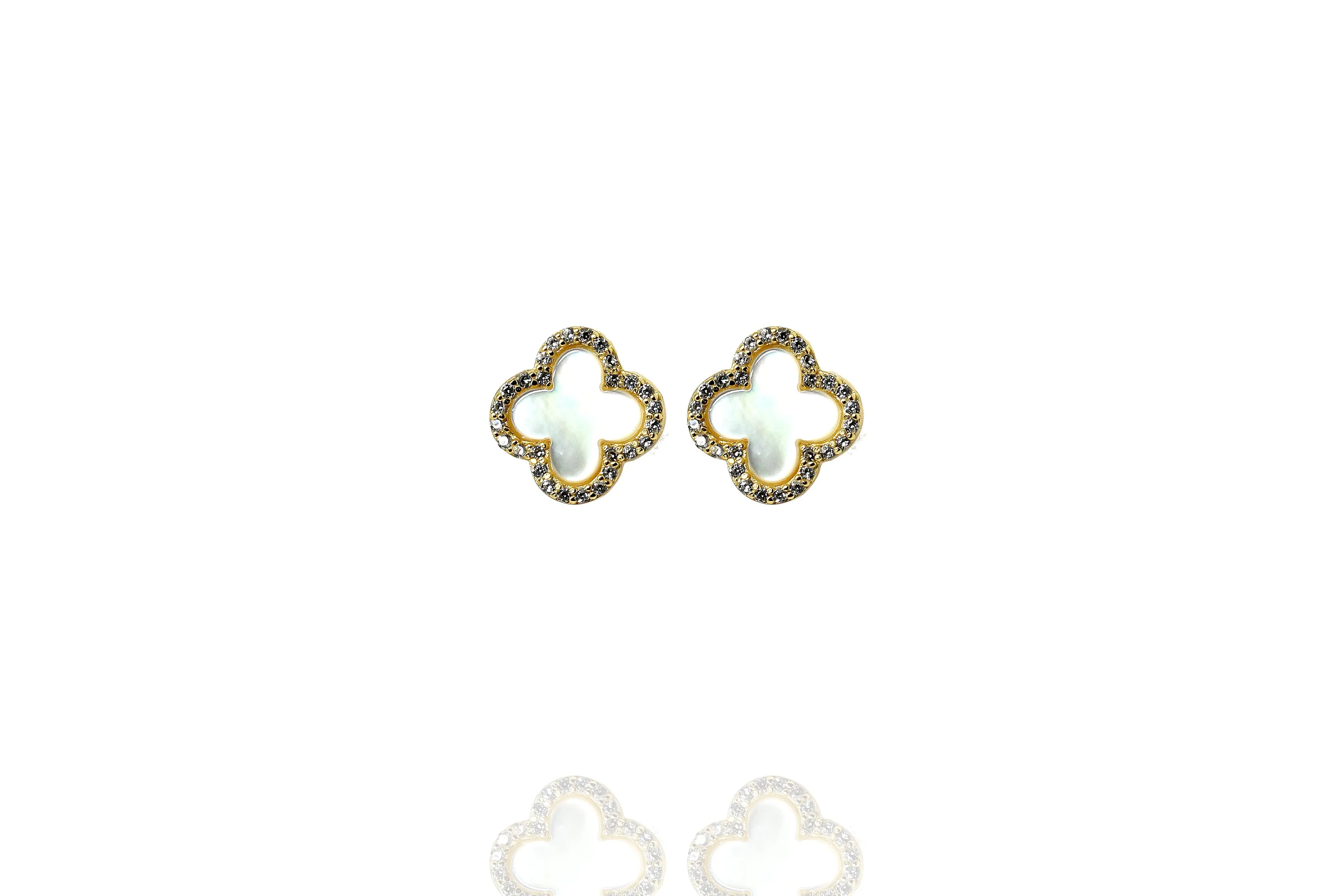 EK-71/GW - Mother of Pearl Stud Earrings