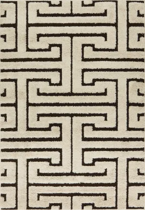 Enchant Rug in Ivory & Dark Brown