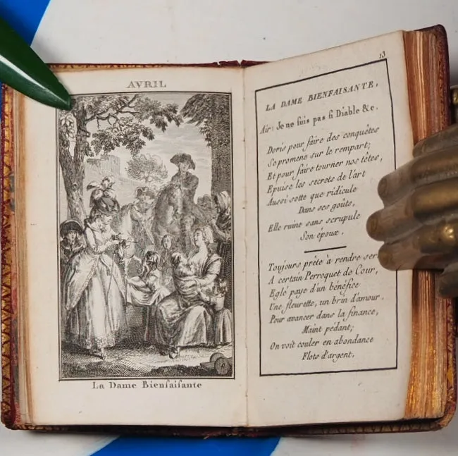 Etrennes du Sentiment, dediees aux ames bienfaisantes. A.P.D.R. >>SCARCE MINIATURE ALMANAC<< Publication Date: 1784 Condition: Very Good. >>MINIATURE BOOK<<