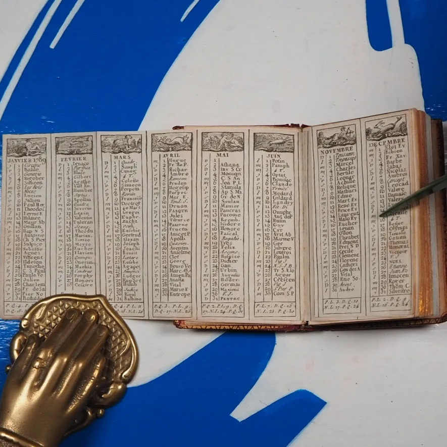 Etrennes du Sentiment, dediees aux ames bienfaisantes. A.P.D.R. >>SCARCE MINIATURE ALMANAC<< Publication Date: 1784 Condition: Very Good. >>MINIATURE BOOK<<