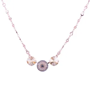 Extra Luxurious 3 Stone Pave Pendant "Sahara" *Custom*