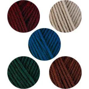Farben Kit (Crochet: Sour Cherry 33145, Oat 3305, Lake 3364, Pine 33149 , Fox 3344)