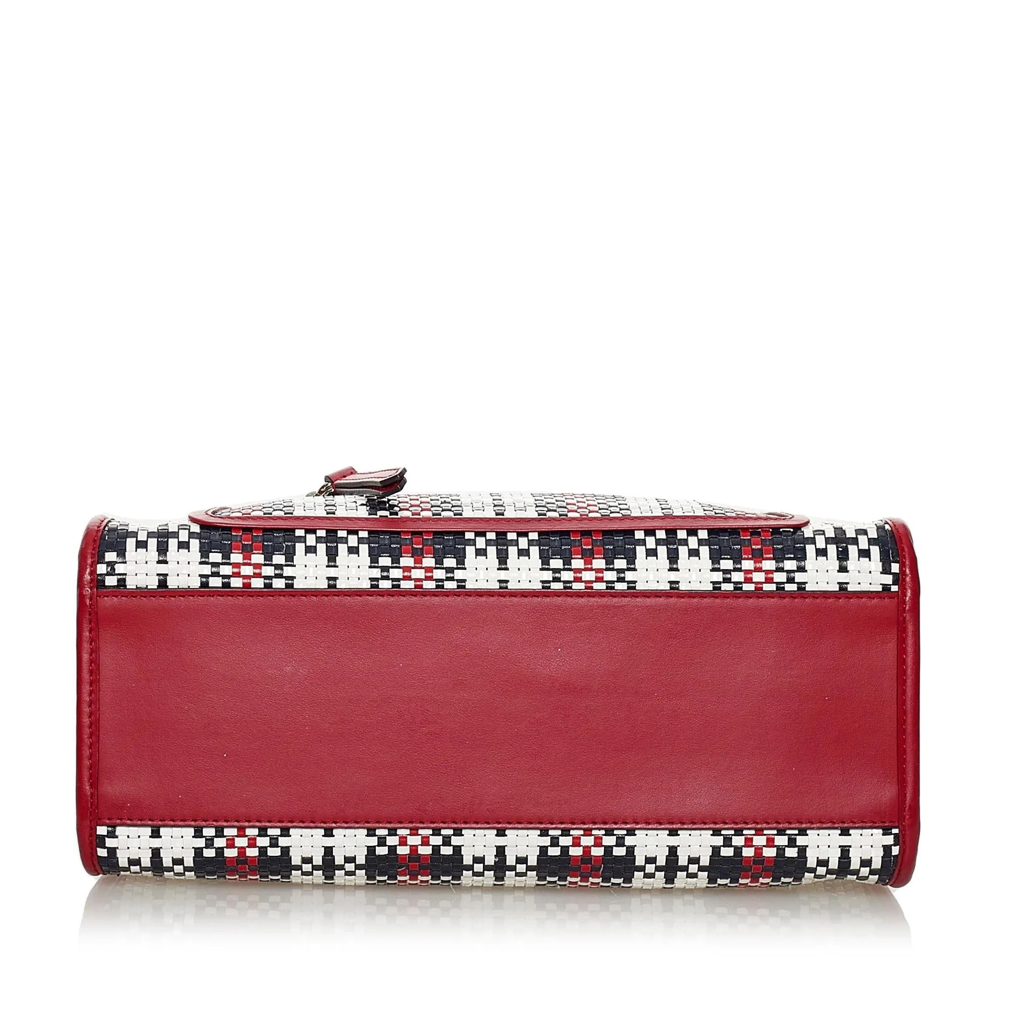 Fendi Runaway Tartan Plaid Satchel (SHG-37576)