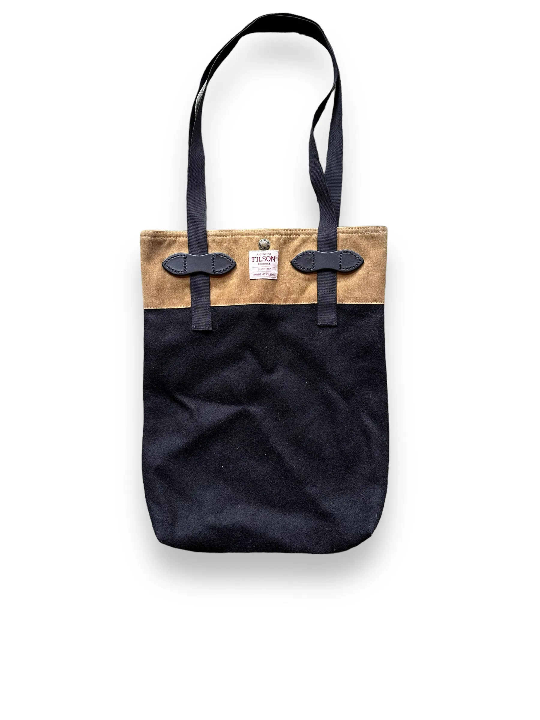 Filson Wool Tin Cloth Tote Bag SZ S |  Barn Owl Vintage Goods | Vintage Filson Workwear Seattle
