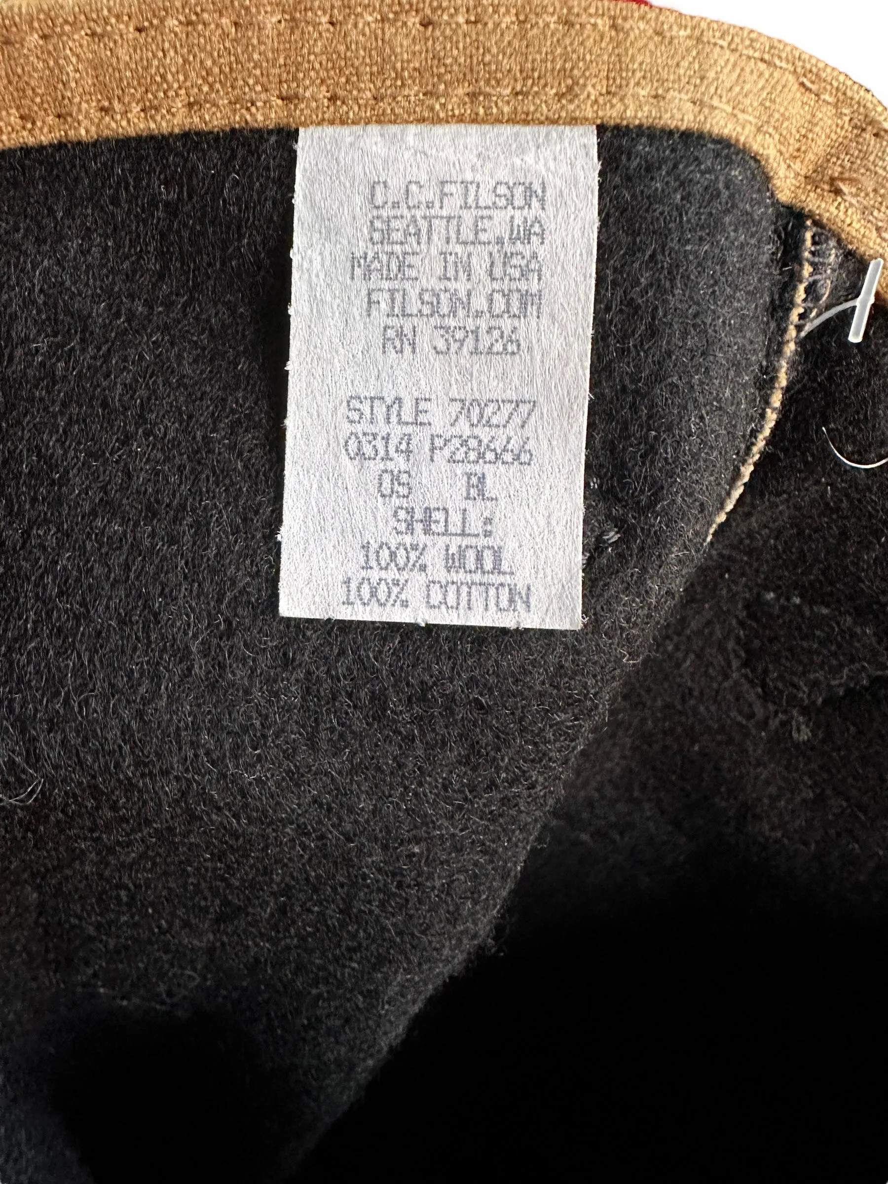Filson Wool Tin Cloth Tote Bag SZ S |  Barn Owl Vintage Goods | Vintage Filson Workwear Seattle