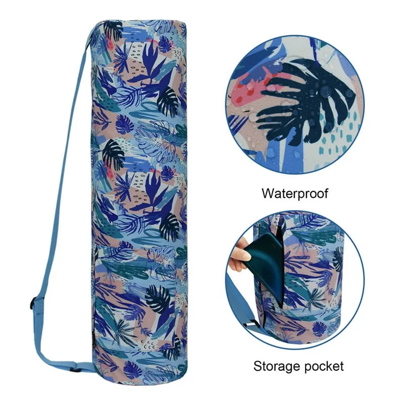 Fitness Mat Bag for Yoga, Pilates Mat. Waterproof, Zipper Pocket. WickedYo.
