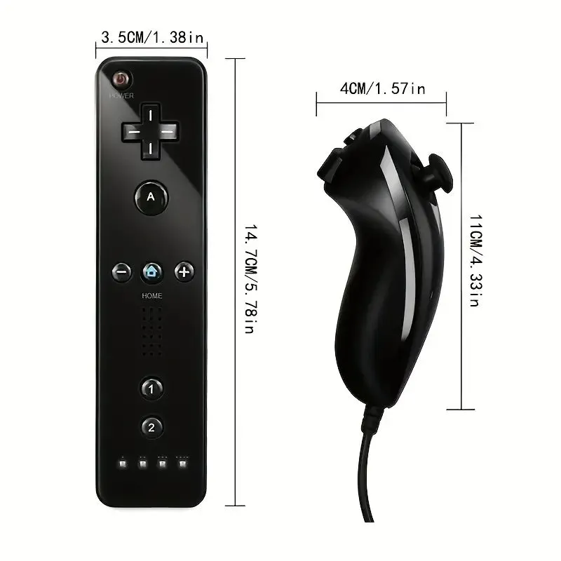 Gaming Wii Remote Controller And Nunchuck Joystick RED ONLY