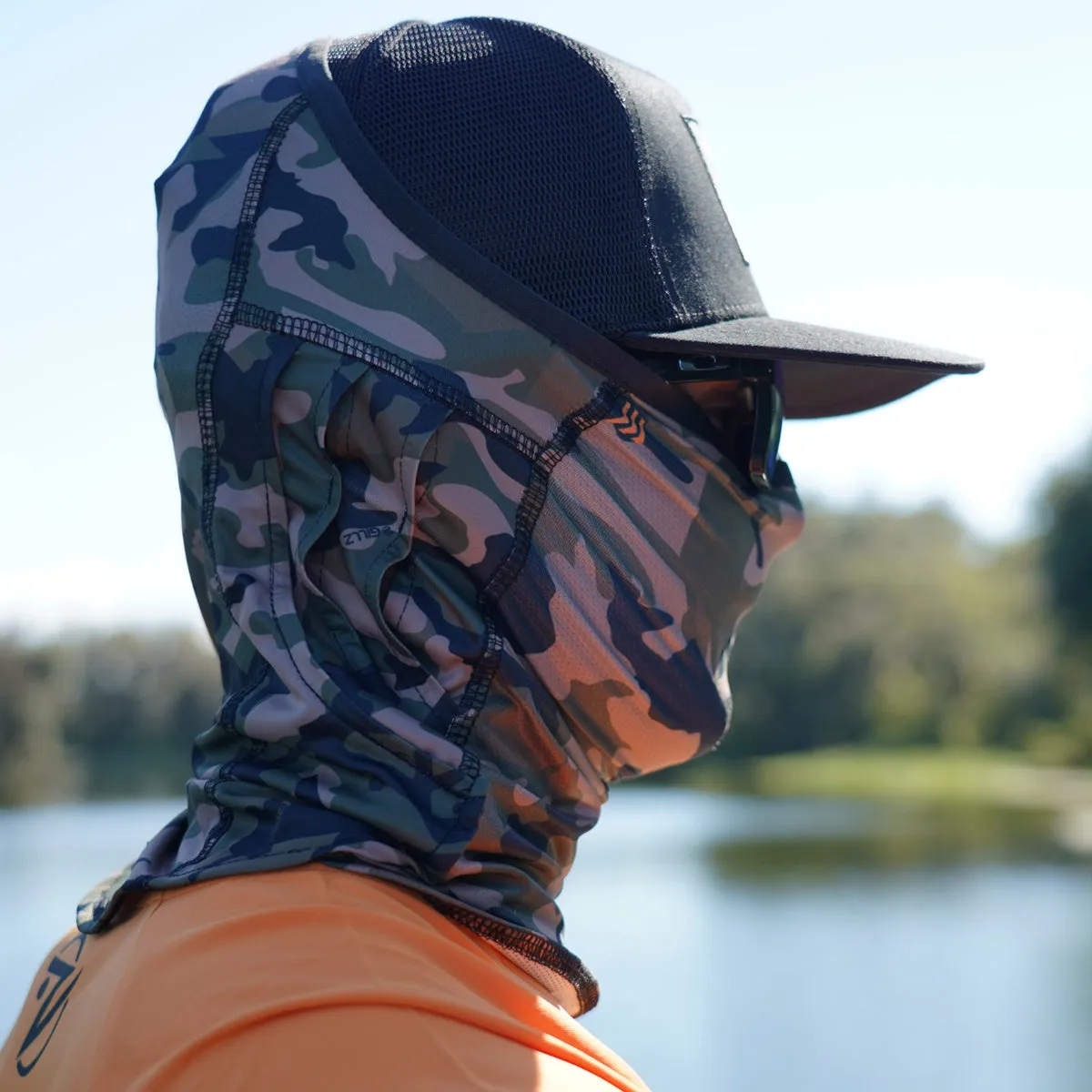 Gillz Splinter Elite Fishing Mask - Rifle Green