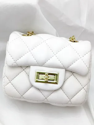 Girls Quilted Crossbody Handbag