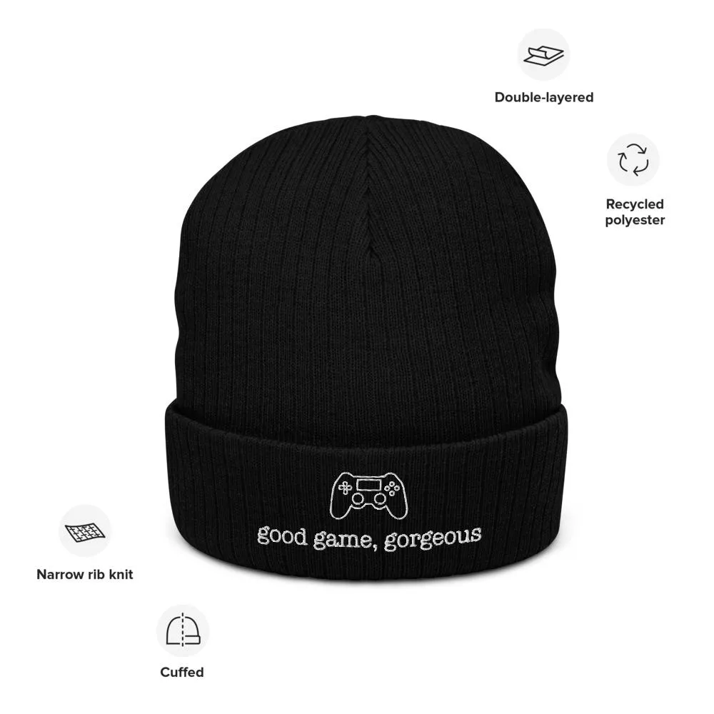 Good Game, Gorgeous | Recycled cuffed beanie