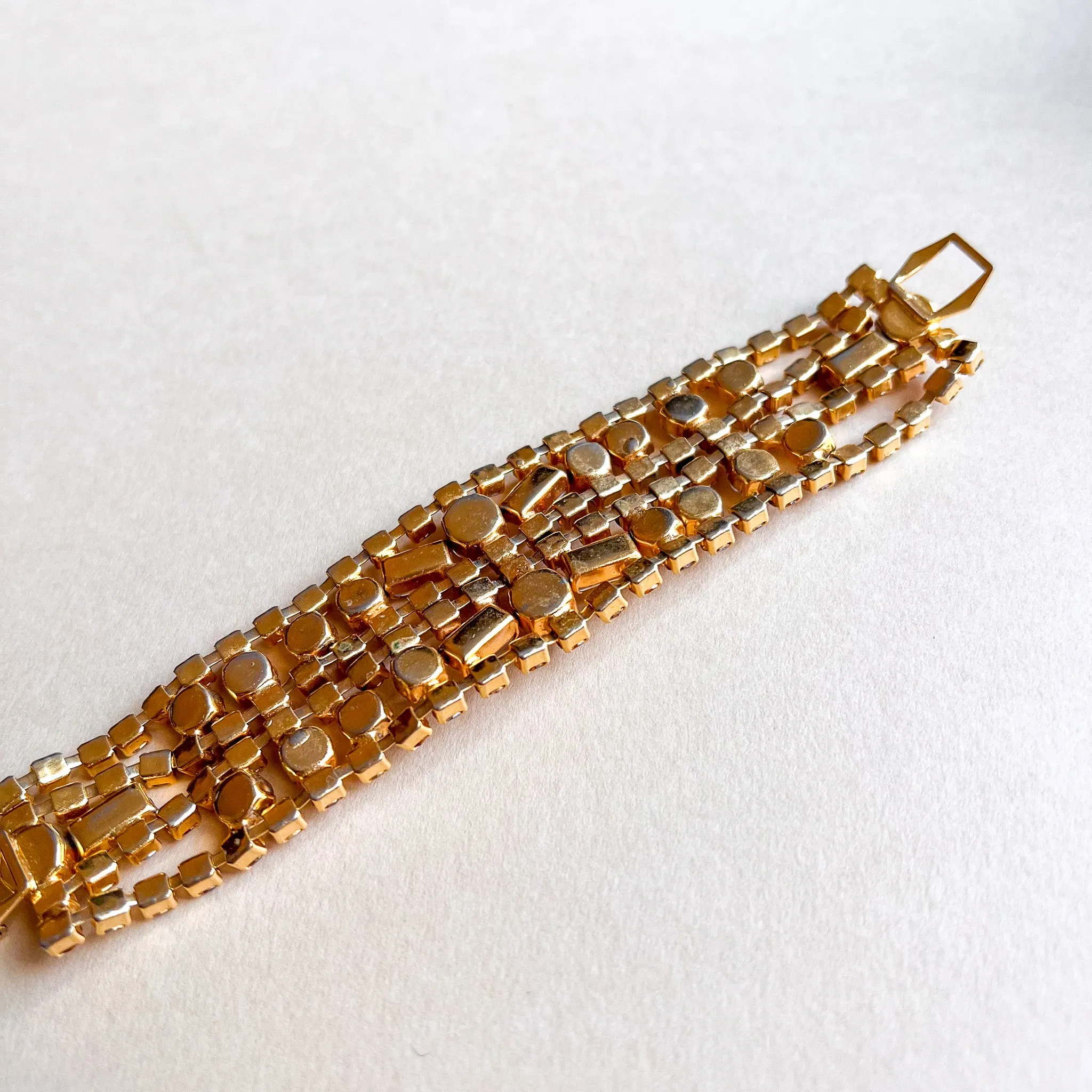 Gorgeous 1960s Citrine Gemstone Bracelet