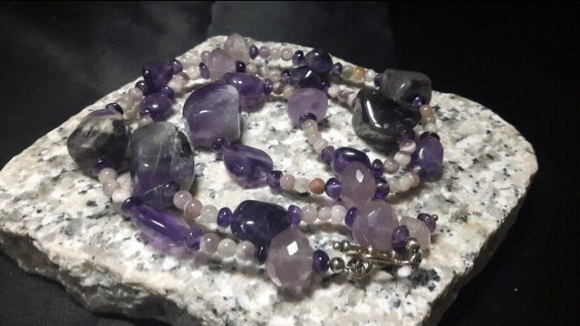 Gorgeous Amethyst Silver Necklace